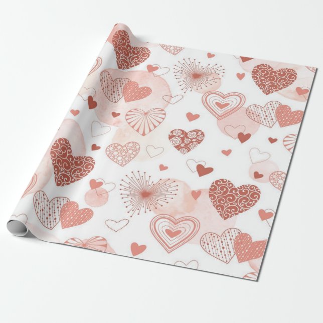 Papel De Presente Padrão de copas (Desenrolado)