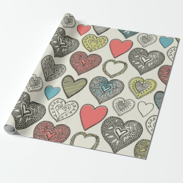 Papel De Presente Padrão de copas (Desenrolado)