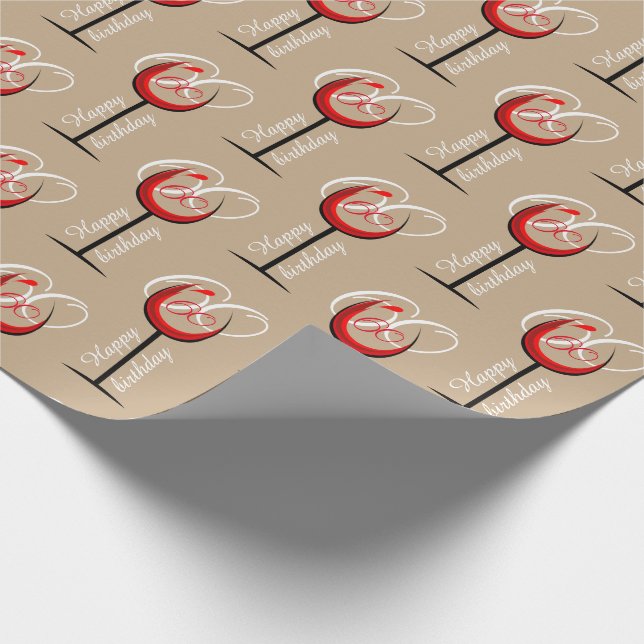 Papel De Presente Padrão de Copo de Vinho Tinto Moderno Presente de  (Ponta)