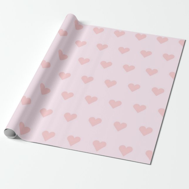 Papel De Presente Padrão de corações (Desenrolado)