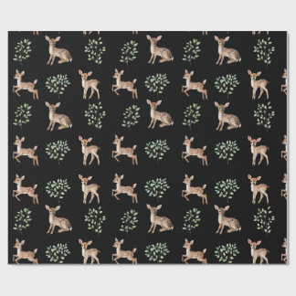 Papel De Presente Padrão de Cores Aquecidas e Folhas
