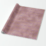 Papel De Presente Padrão de Deco de Arte Roxo e Dourada<br><div class="desc">Papel de embrulho de papel de deco de arte roxa e dourada.</div>