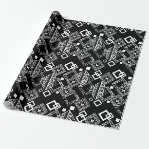 Papel De Presente Padrão de decoração moderna abstrato sem costur