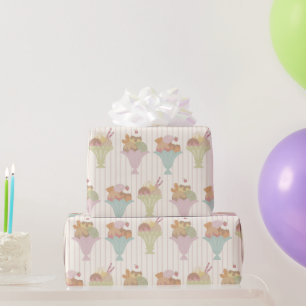Papel De Presente Padrão de Delícias Congeladas