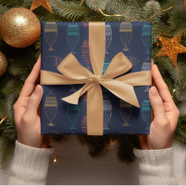 Papel De Presente Padrão de desenho animado de peixe