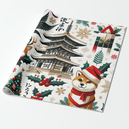 Papel De Presente Padrão de Design de Natal - Japão Pensado 2