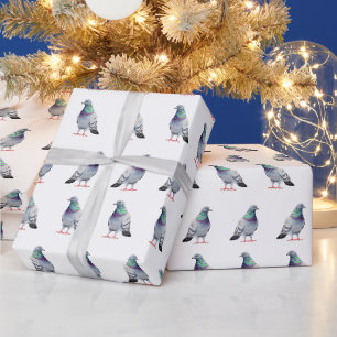 Papel De Presente Padrão de design do Modern Trendy Pigeon