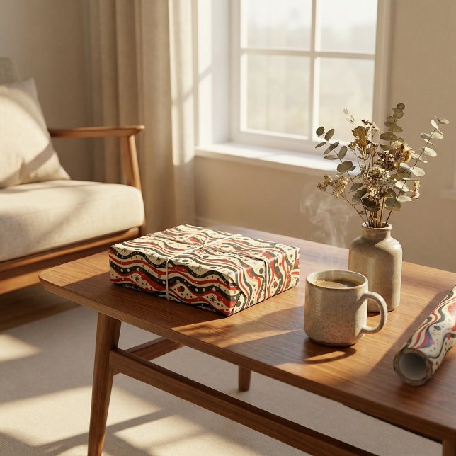 Papel De Presente Padrão de distribuição de onda retrorreflectora co (Criador carregado)