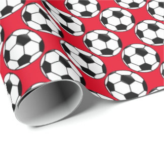 Papel De Presente Padrão de esportes de futebol