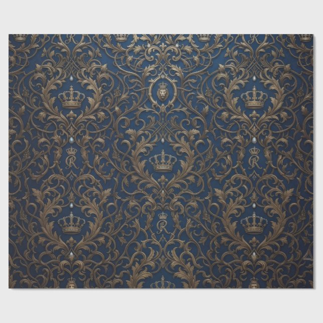 Papel De Presente padrão de estilo real (Aberto)