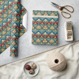 Papel De Presente Padrão de estilo William Morris