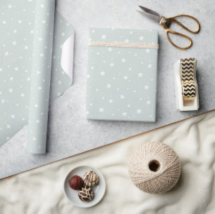 Papel De Presente Padrão de Estrela Sonho Boho Impressão Infantil Me