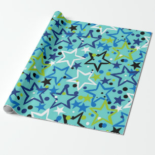 Papel De Presente Padrão de estrelas