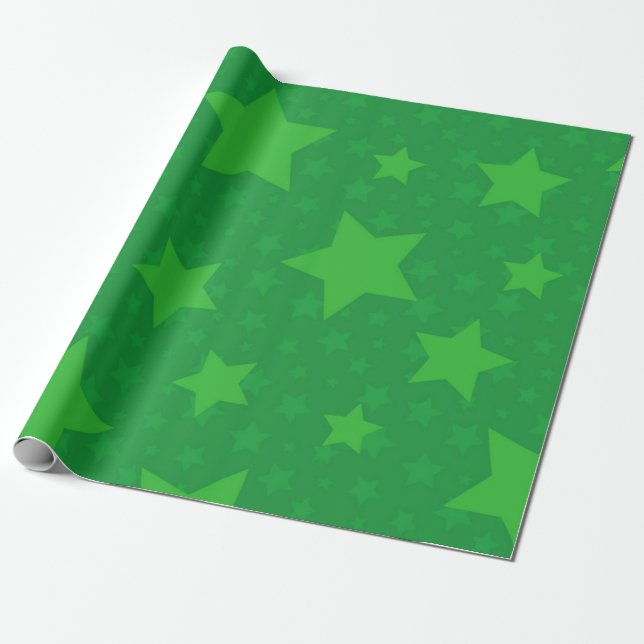 Papel De Presente Padrão de estrelas (Desenrolado)