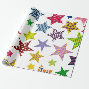 Papel De Presente Padrão de estrelas