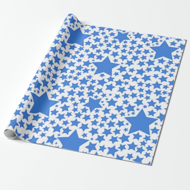 Papel De Presente Padrão de estrelas (Desenrolado)