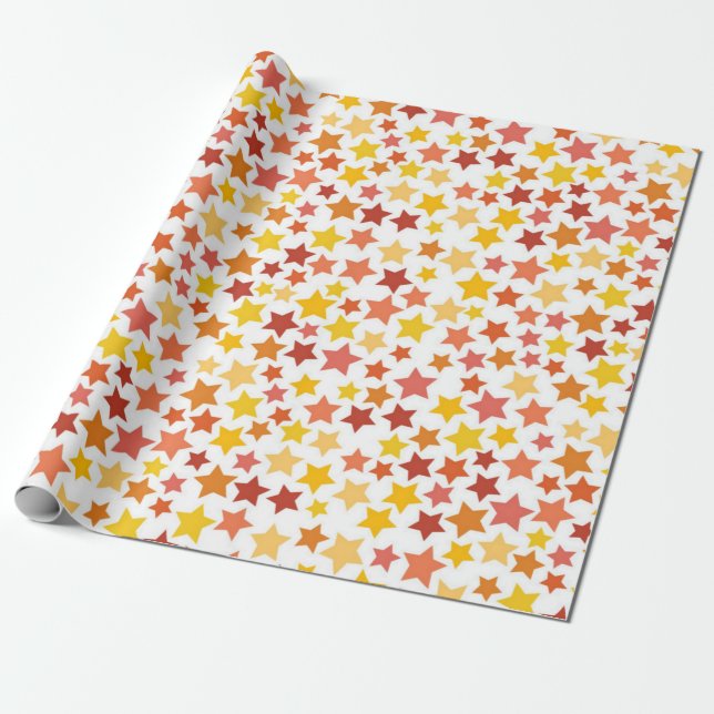 Papel De Presente Padrão de estrelas (Desenrolado)