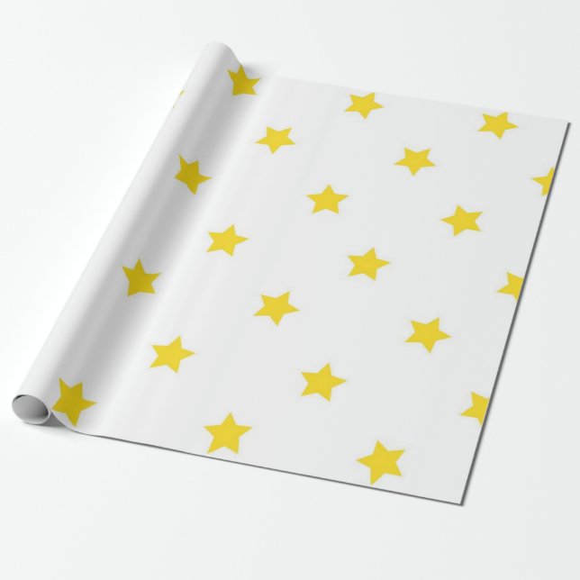 Papel De Presente Padrão de estrelas (Desenrolado)