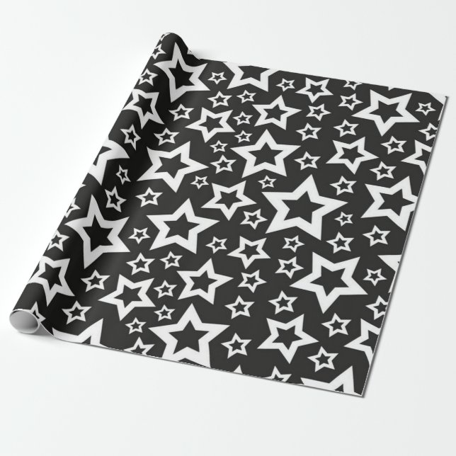 Papel De Presente Padrão de estrelas (Desenrolado)