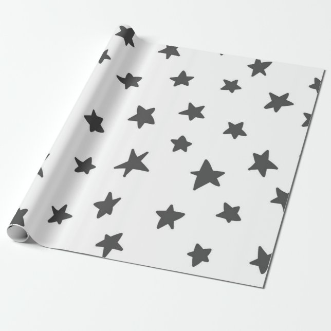 Papel De Presente Padrão de estrelas (Desenrolado)