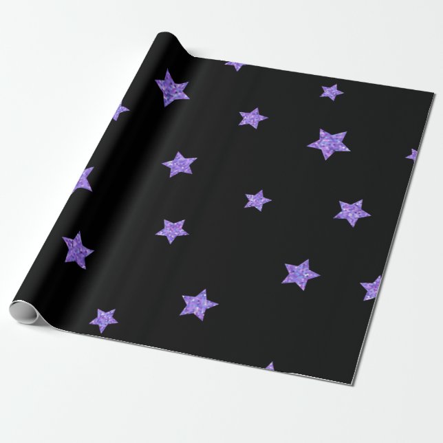 Papel De Presente Padrão de estrelas (Desenrolado)