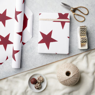 Papel De Presente Padrão de estrelas de ouro 7