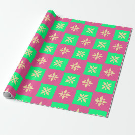 Papel De Presente Padrão de Estrelas Ichimatsu