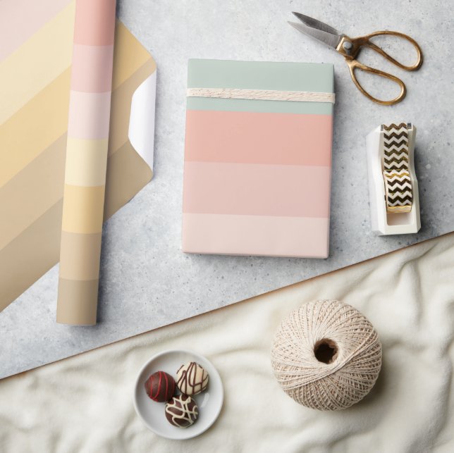 Papel De Presente Padrão de faixas de cores da páscoa (Artesanato)