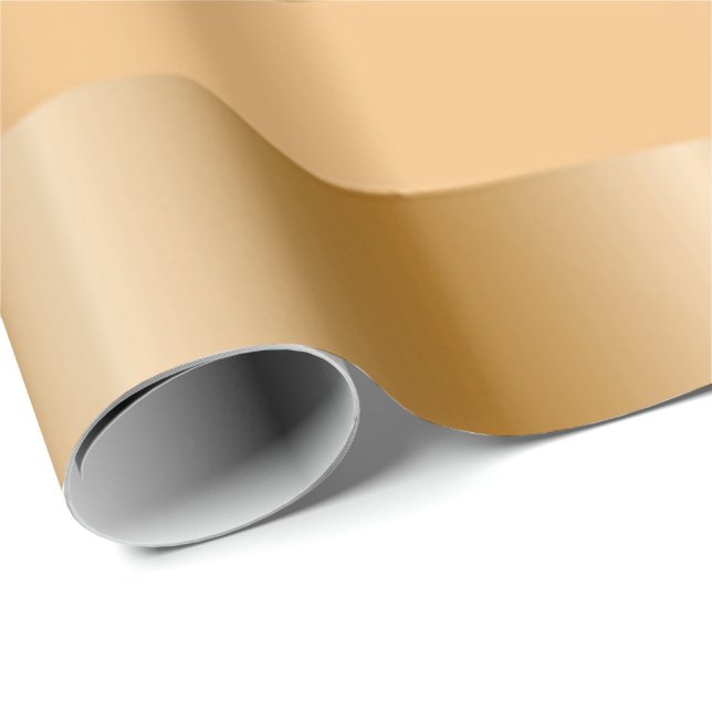 Papel De Presente Padrão de faixas de gradiente de bronze (Ponta do rolo)