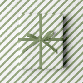 Papel De Presente Padrão de faixas verdes do sábado legante