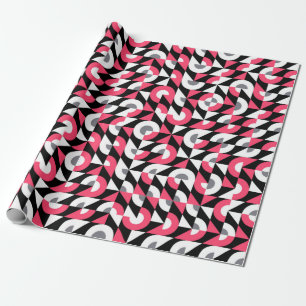 Papel De Presente Padrão de falha visual com geometri em negrito