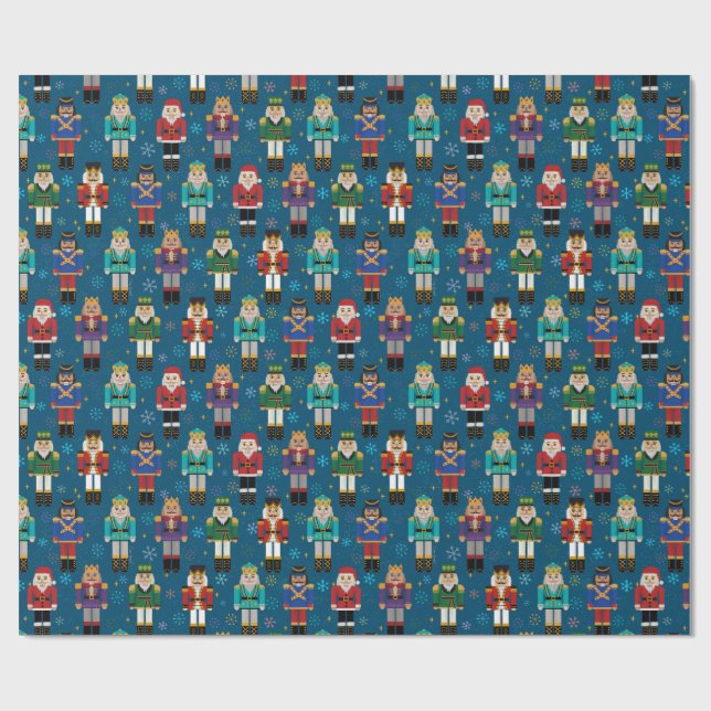 Papel De Presente Padrão de Férias Tradicionais do Invólucro do Nata (Aberto)