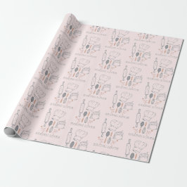 Papel De Presente padrão de ferramentas de padaria
