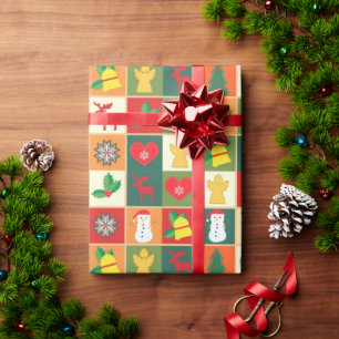 Papel De Presente Padrão de Filtro de Natal