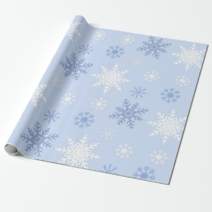Papel De Presente Padrão de flocos de neve