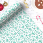 Papel De Presente Padrão de Flocos de Neve de Natal Azul de inverno<br><div class="desc">Adicione um toque de elegância gelada aos seus presentes de Natal com este belo papel de embrulho de Natal azul floco de neve. Apresentando um delicado padrão de flocos de neve intrincados em tons azuis legal, este papel de embrulho é perfeito para a temporada de festas. Ideal para presentes de...</div>