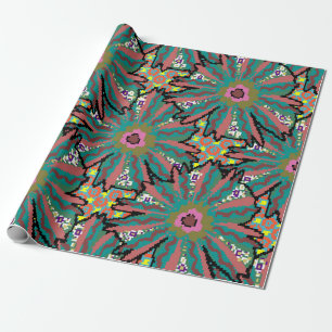 Papel De Presente Padrão de flor de vindima. Estilo de porta, primav