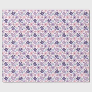 Papel De Presente Padrão de Flor Y2K