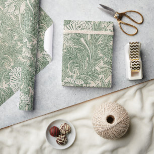 Papel De Presente Padrão de flores da vindima