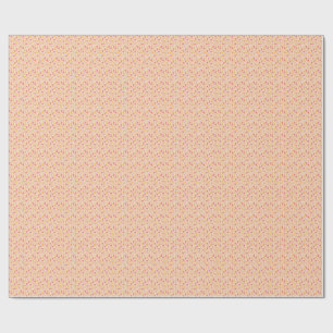 Papel De Presente Padrão de flores rosa e amarela