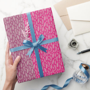 Papel De Presente PADRÃO DE FOLHA BOTÂNICA PALETA DE COR bonito