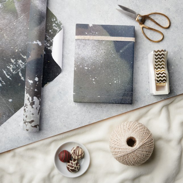 Papel De Presente Padrão de Folha de Camouflage (Artesanato)