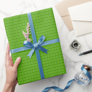 Papel De Presente Padrão de folha verde