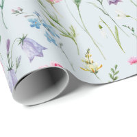 Padrão de Folhagem de Flores Delicadas por Aquarel