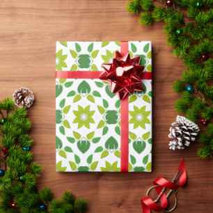 Papel De Presente Padrão de Folhas, Padrão de Folhagens, Folhas Verd