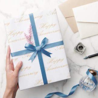 Papel De Presente Padrão de fonte script de feliz aniversário em our