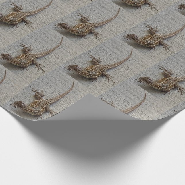 Papel De Presente Padrão de Foto de Lagarto (Ponta)
