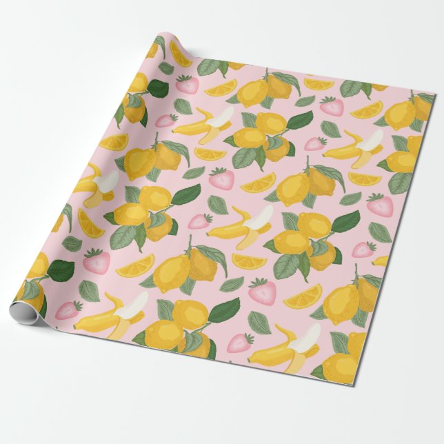 Papel De Presente Padrão de fruta (Desenrolado)