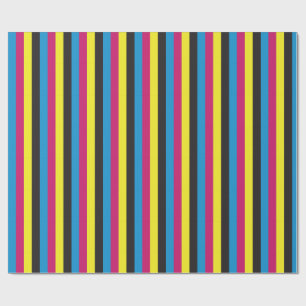 Papel De Presente padrão de fundo de listras cmyk gráfico cor ciano