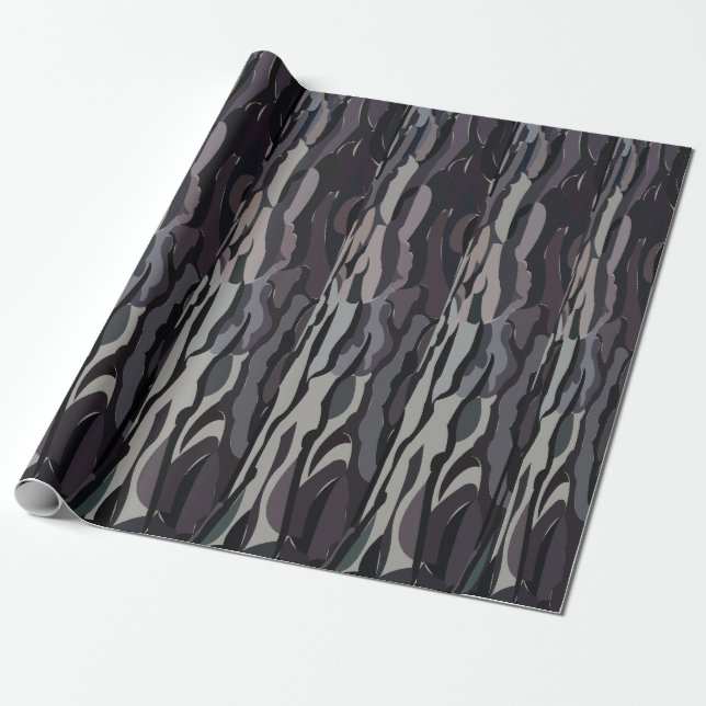 Papel De Presente Padrão de Fundo de Tronco de Árvore (Desenrolado)